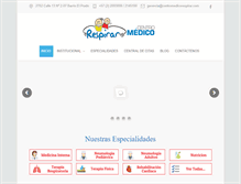 Tablet Screenshot of centromedicorespirar.com